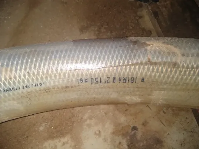 Mangueira trançada 2" cristal 150 psi Ibirá usada 10 metros