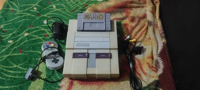 Super nintendo fat higienizado completo com fita original do super mario word