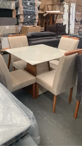 Mesa Quadrada 4 Lugares Mostruário