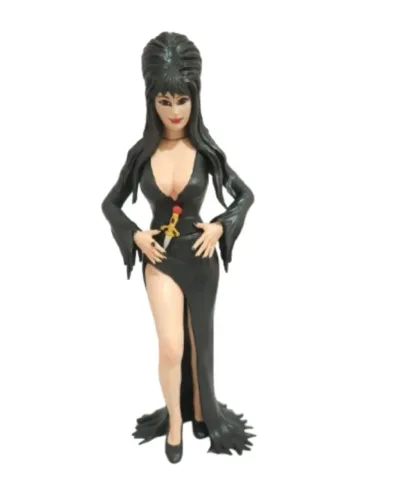 figure da elvira em impressão 3d elvira a rainha das trevas colecionaveis estatua