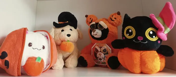 Pelúcias Br Machine | Decoração de Halloween | Dia das Bruxas | Terror | Gato Feisty