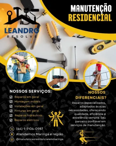Marido de aluguel e manutenção residencial