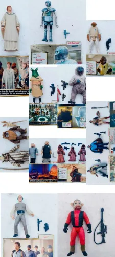 Coleção de Figuras Star Wars Vintage - Anos 90