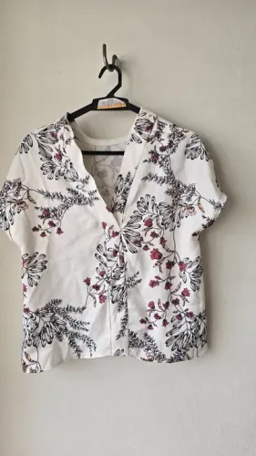 BLUSA ZARA EM SEDA