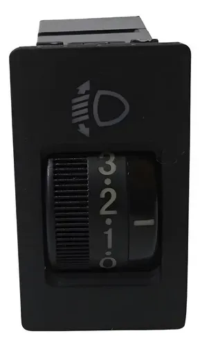 Botão Regulagem Farol Jac J3 2011 - 2015 - Preto