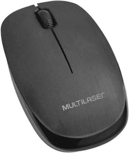 Mouse Sem Fio Standard Conexão Usb 1200dpi 3 Botões Design Ergonômico Preto