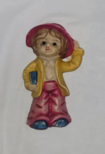 Enfeite Bibelô de Parede em Resina 