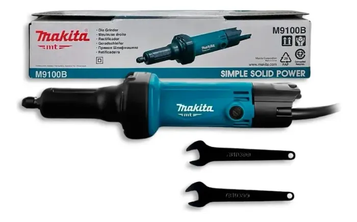 RETIFICADEIRA MAKITA RETA 6MM 480W PROFISSIONAL M9100B-220V