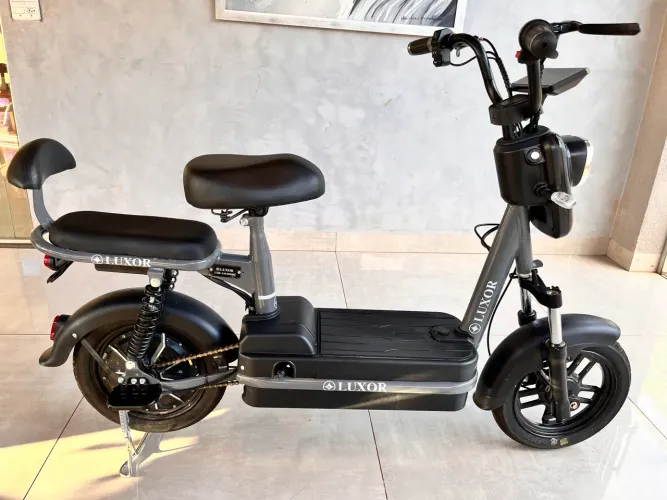 Bicicleta elétrica Luxor Nova - com cesta e pedal 