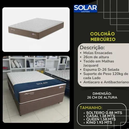 Box de casal de 138x25 mola ensacada mercúrio Valor 998,00 avista 