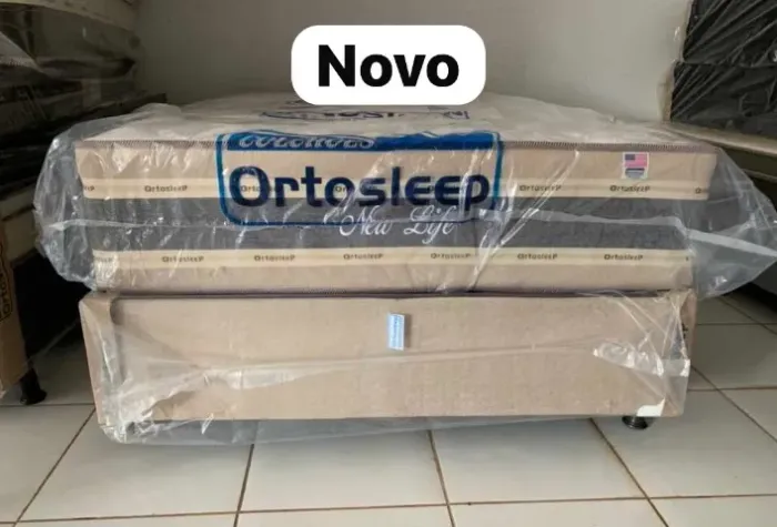 Cama box colchão e base (10x sem juros)