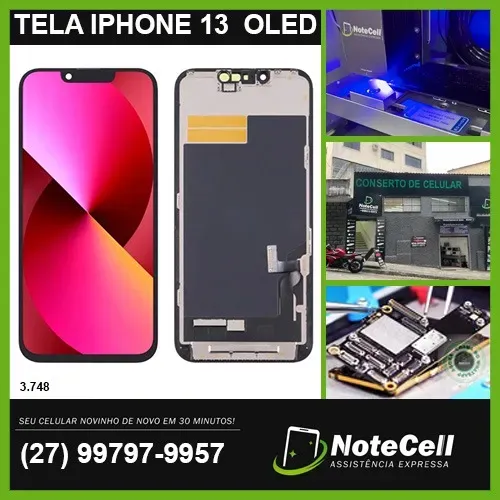Tela Display Para iPhone 13 Oled Qualidade Da Imagem Igual a Original 3.748