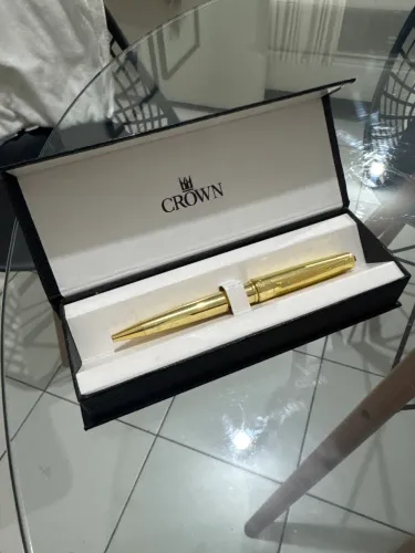 Caneta Crown Dourada
