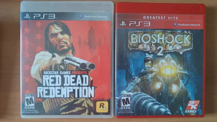 red dead redemption e bioshock 2 - ps3 