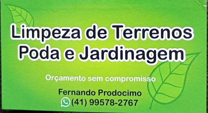 Jardineiro bairro Abranches 