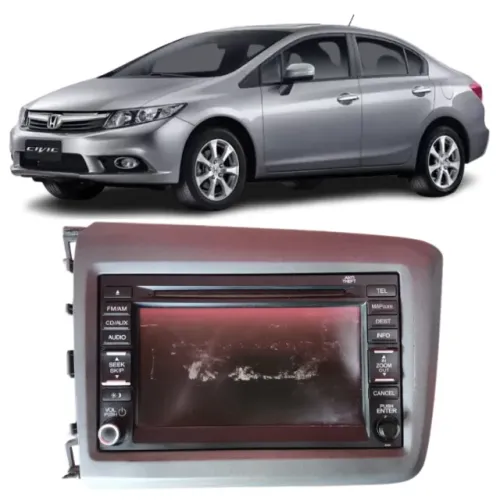 Central Multimidia Com Moldura Civic 2012 2013 2014 2015 2016