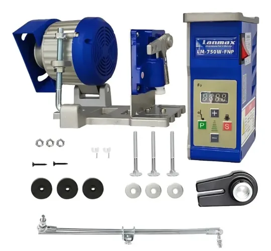 Servo motor para maquina de costura semi e industrial750w Bivolt com parada de agulha 