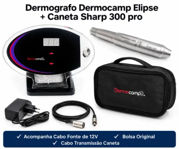 Dermografo Dermocamp Elipse + Caneta Sharp 300 PRO