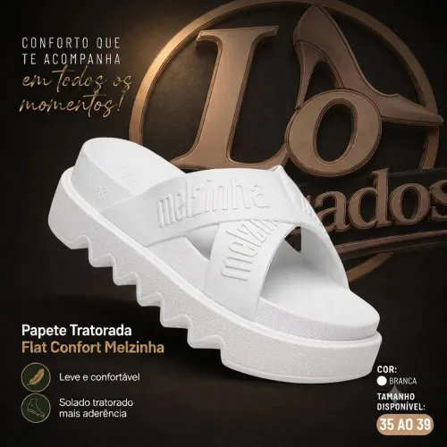 Papete Flat Melzinha Tratorada 35 ao 39