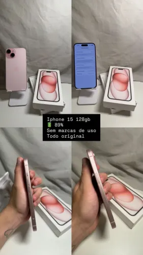iPhone 15 Rose 128 GB, NOVO!