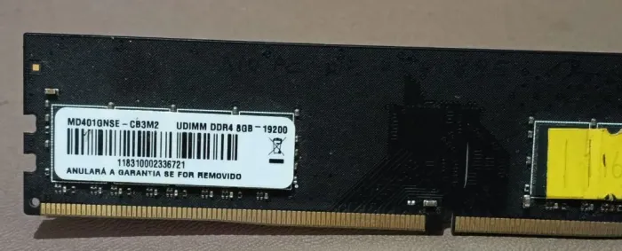 Memória ram ddr4 8gb