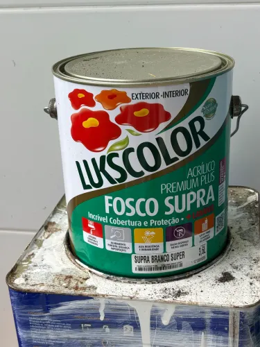 Galão de tinta acrílica Fosco Supra branco lacrado 