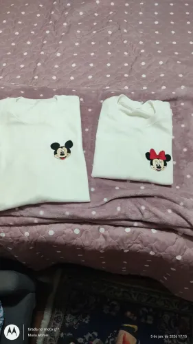 Conjunto de camiseta mikei e mini atulto