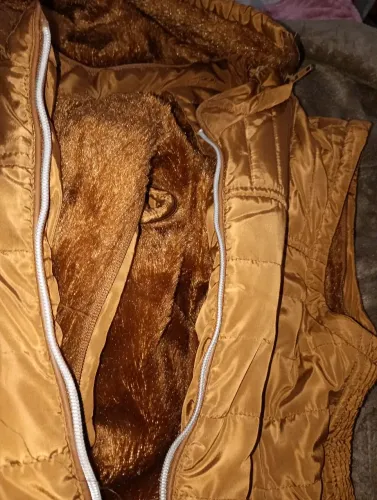 Casaco de Pelúcia Marrom Vintage Saeldon - Tamanho G2 (Plus Size)