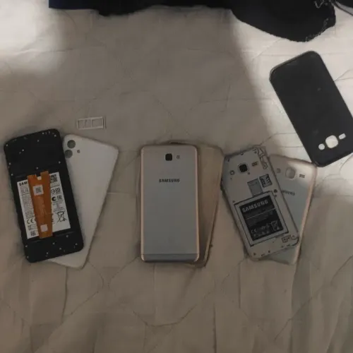 Lote 3 Celulares Samsung (A04 + J5 Prime + J7 Prime) para Peças ou Conserto