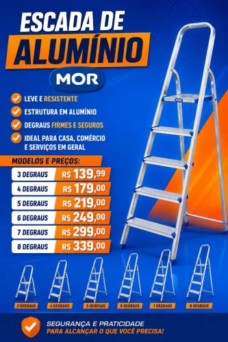 Escada de Alumínio MOR