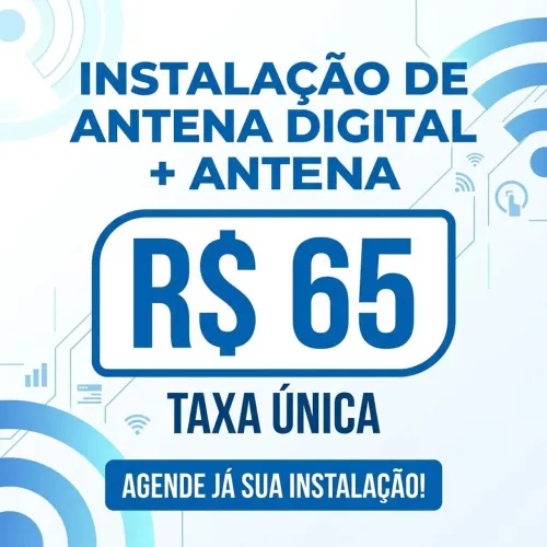 Instalação de Antena Digital + Antena.