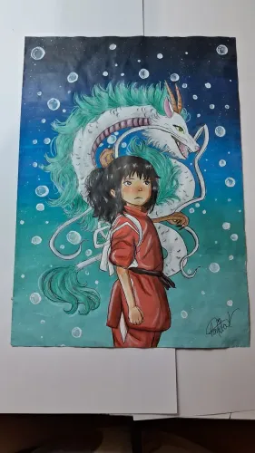 Quadro A viagem de Chihiro
