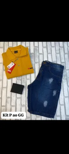 conjunto gola polo do p ao gg adulto