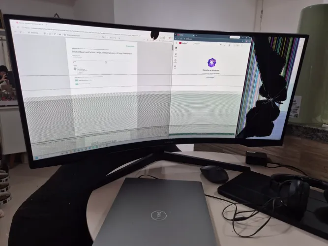 DEFEITO - monitor Samsung 34 ultrawide g5 odissey
