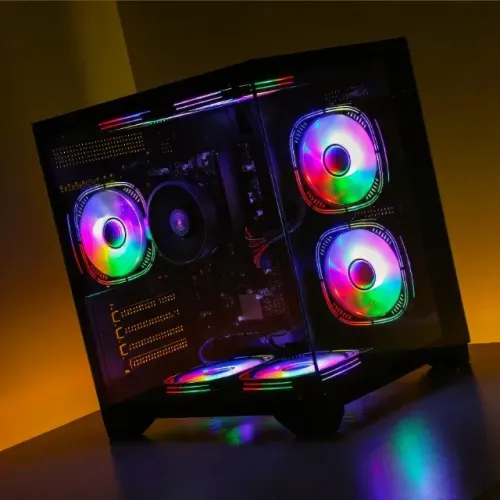 Gabinete Gamer Aquario Exclusivo com 3 Fans Rgb