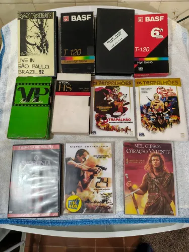 Dvds e Fitas VHS variadas