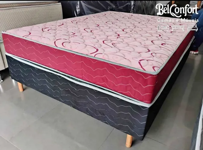 CAMA BOX CASAL DE MOLAS ENSACADAS 