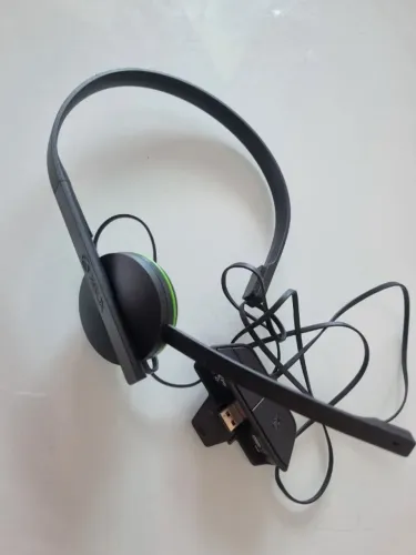 FONE + MIC GAMER MICROSOFT XBOX ONE CHAT PRETO