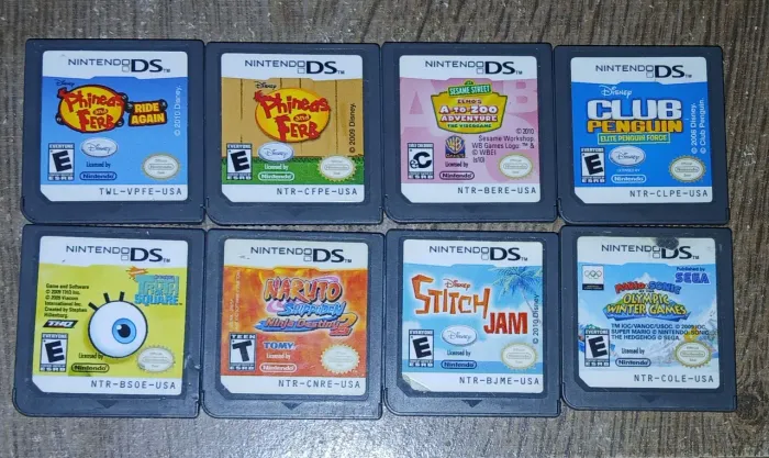 8 jogos de nintendo Ds