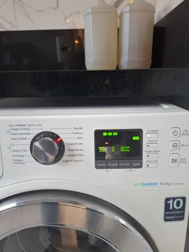 Lava Roupas Samsung Eco Boobble 110V funcionando mas informando Erro E3