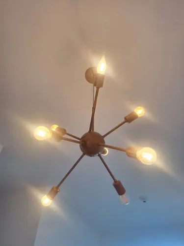 Luminária ja vai com lâmpada retirada minha residência 