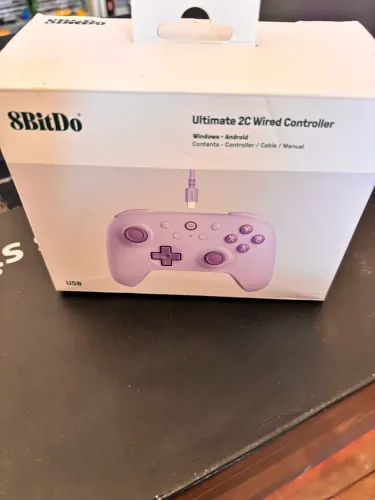 Controle 8bitdo ultimate 2c com fio semi novo