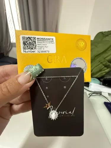 Colar Moissanite Elaine Palma