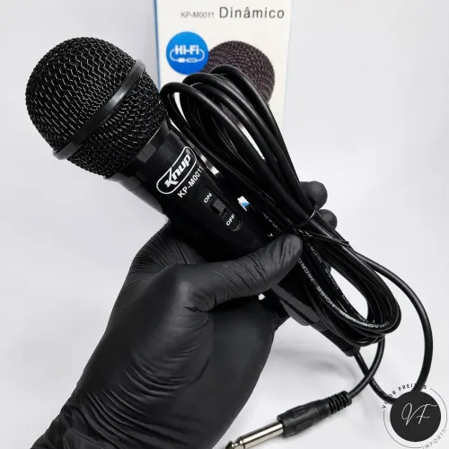 Microfone Dinâmico com Fio | Entrega Grátis em VCA