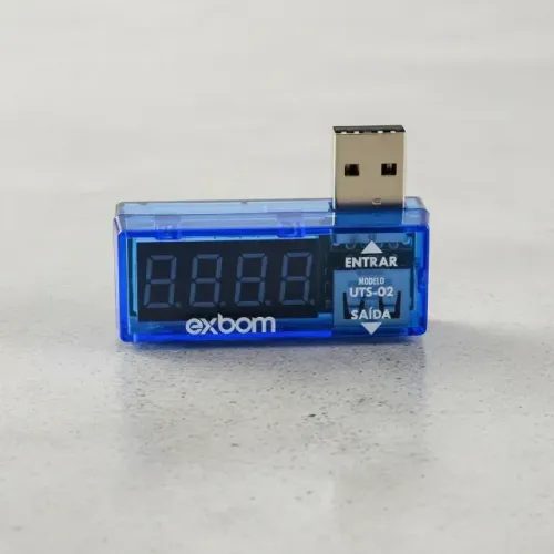 Testador Digital De Tensão, Amperagem Usb Exbom Uts-02 