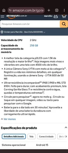 CELULAR MOTO G86 256GB E 24GB DE RAM