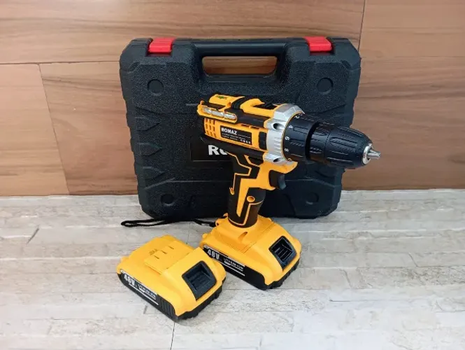 Parafusadeira Furadeira 48V 2 Baterias Com Maleta e Acessórios Completo