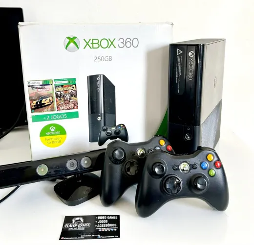 Xbox 360 Super Slim Desbloqueado HD COM VÁRIOS JOGOS (Aceito Cartão)