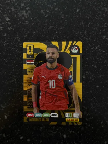 Card Golden Baller Salah Adrenalyn XL Panini - Copa do Mundo 26
