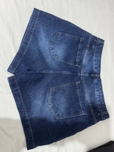 shorts jeans feminino cintura alta 46